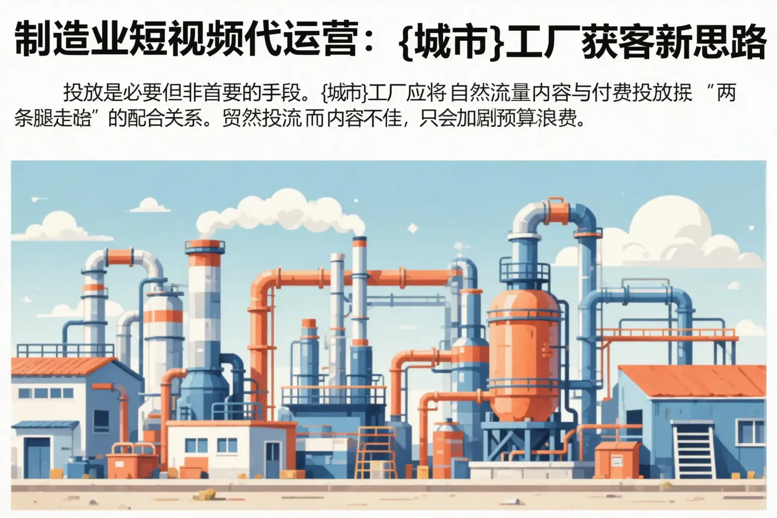 制造业短视频代运营：喀喇沁左翼工厂获客新思路